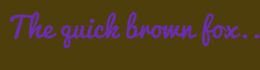 Image with Font Color 692DAC and Background Color 4E3E0B